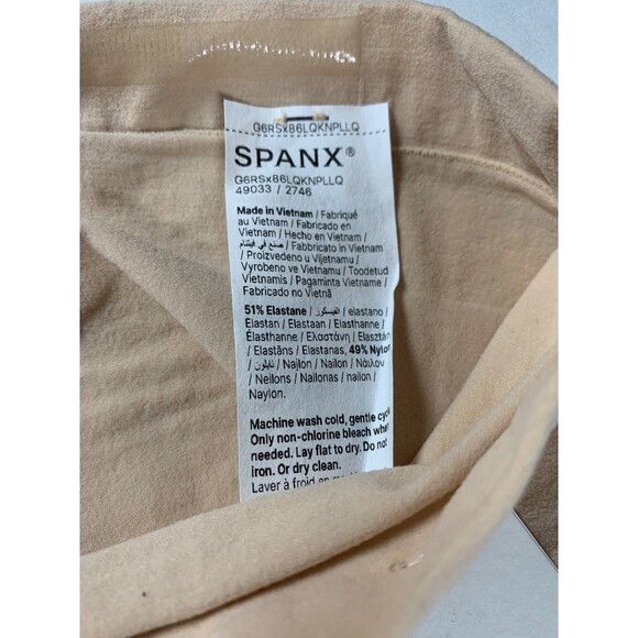 SPANX Higher Power Shaper Panties Style 2746 Soft Nude Size XL (185-225lbs) - Picture 6 of 7